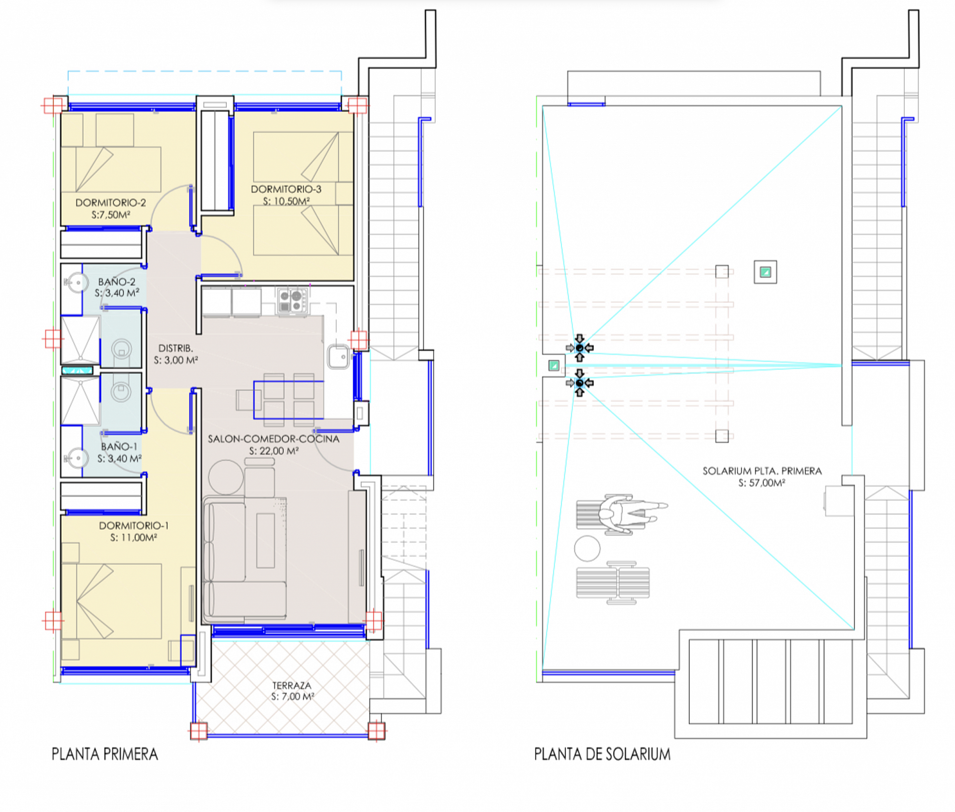 Exclusieve bungalow met 3 slaapkamers op het dak in Los Balcones - Lotus Properties